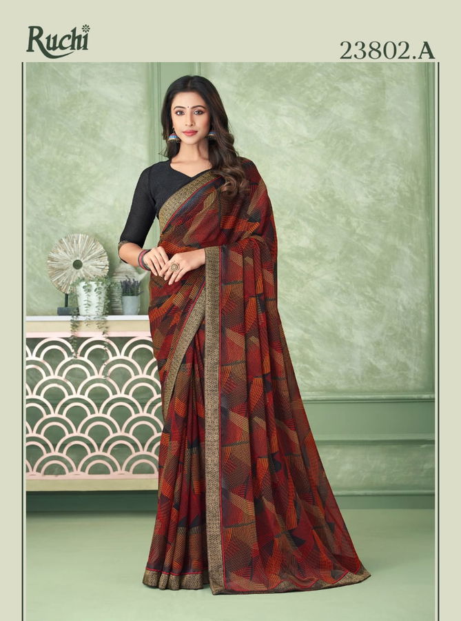 Ruchi Savera 6 Chiffon Daily Wear Sarees Catalog
